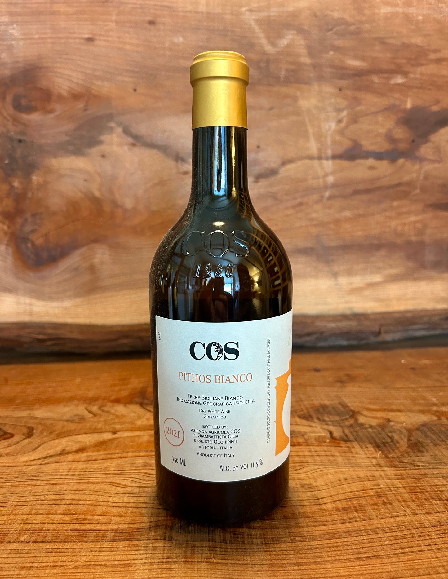 COS 2019 IGT Terre Siciliane ‘Pithos’ Bianco Sicilia