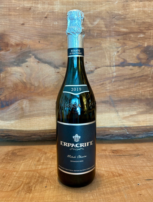 Erpacrife 2019 zero dosage Metodo Classico Nebbiolo Rose Piemonte